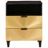 vidaXL Nattbord med skuff 50 x 33 x 62 cm Massiv mango tre