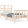 vidaXL Sengeramme uten madrass 90x200 cm heltre furu