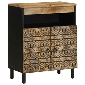 vidaXL Skjenk 60x33,5x75 cm grovt heltre mangotre