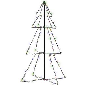 vidaXL Juletrekjegle 160 LED innend&oslash;rs og utend&oslash;rs 78x120 cm