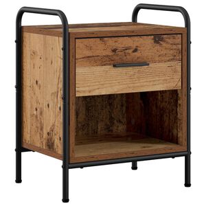 vidaXL Nattbordskap Gammelt tre 40 x 30 x 50 cm Konstruert tre