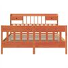 vidaXL Sengeramme uten madrass voksbrun 180x200 cm heltre furu
