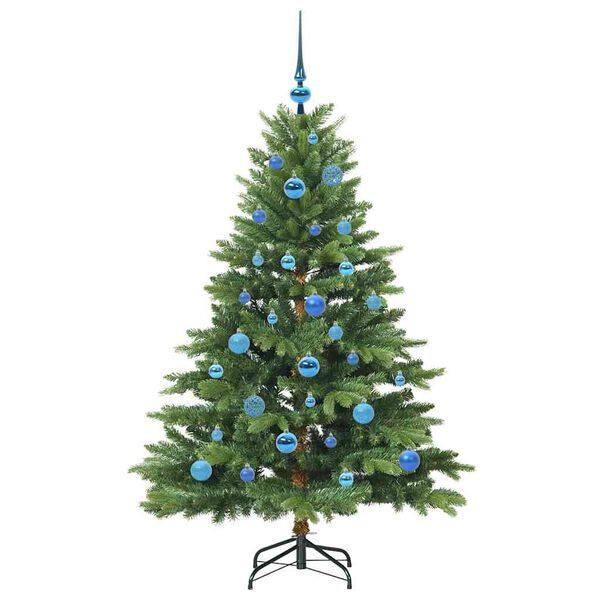 vidaXL Kunstig juletre med 150 LED med stativ gr&oslash;nn 150 cm PE og PVC