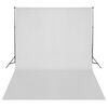vidaXL Fotostudiosett med lyssett, bakgrunn og reflektor