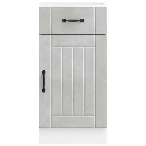 vidaXL Kj&oslash;kken underskap Lucca betonggr&aring; konstruert tre