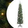 vidaXL Kunstig juletre med 300 LED gr&oslash;nn 180 cm PVC og st&aring;l og plast