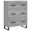 vidaXL Highboard gr&aring; sonoma 69,5x34x180 cm konstruert tre