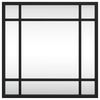 vidaXL Veggspeil svart 30x30 cm buet jern