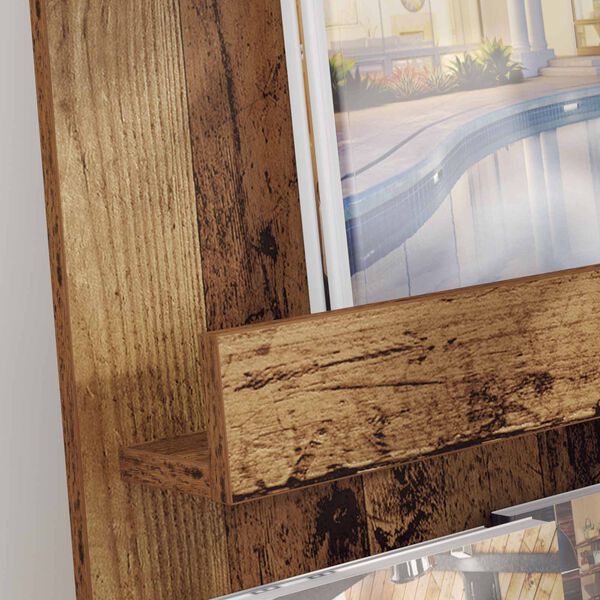 vidaXL Magasinreol Gammelt tre 51 x 11 x 102 cm Konstruert tre