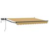 vidaXL Manuell utvidbar markise med LED-lamper 2,5 x 2 m