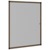 vidaXL Insektskjerm for vindu brun 80x100 cm