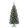 vidaXL Kunstig juletre med 150 LED med stativ grønn 120 cm PE og PVC