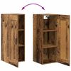 vidaXL H&oslash;yskap med skuff Gamle tre 34,5 x 34 x 180 cm Konstruert tre