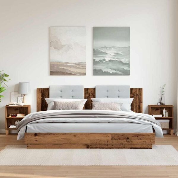 vidaXL Nattbord 2 stk gammelt tre 40x30x50 cm konstruert tre