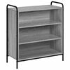 vidaXL Serviesskap Gr&aring; Sonoma 97 x 33 x 81 cm Konstruert tre