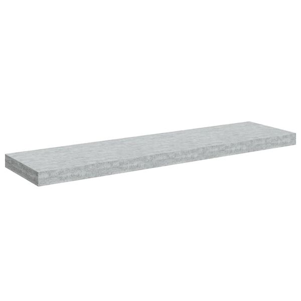 vidaXL Flytende vegghylle betonggr&aring; 90x23,5x3,8 cm MDF