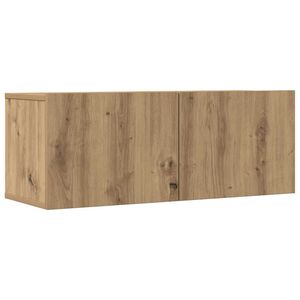 vidaXL Veggmonterte TV-benker 2 stk artisan eik 80x30x30 cm