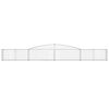 vidaXL Gabionkurver buede 3 stk 400x30x40/60 cm galvanisert jern