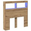 vidaXL Hodegavl skap med LED artisan eik 100x17x102 cm