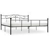 vidaXL Sengeramme svart metall 200x200 cm