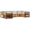 vidaXL Utend&oslash;rs sofa-sett 6 pcs Naturlig