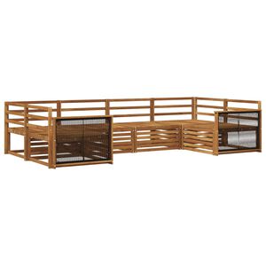 vidaXL Utend&oslash;rs sofa-sett 6 pcs Naturlig