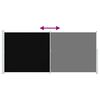 vidaXL Uttrekkbar sidemarkise 220x500 cm svart