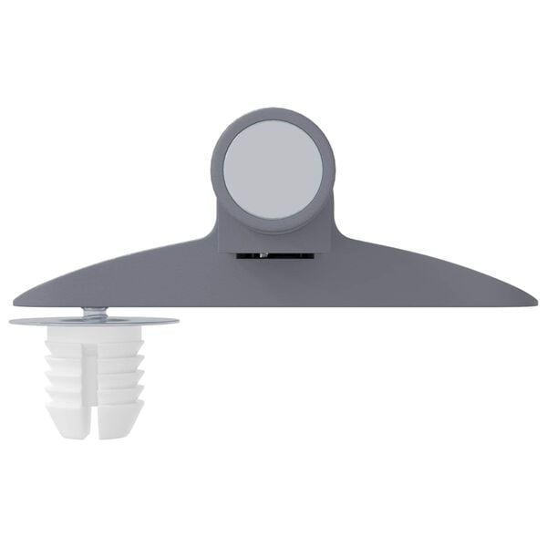 vidaXL Myk lukking demper 12 pcs Gr&aring; 125 x 47 x 15 mm PP