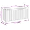 vidaXL Plantekasse 100x30x50 cm bambus