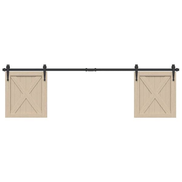 vidaXL Skyved&oslash;rsett for skap 183 cm karbonst&aring;l