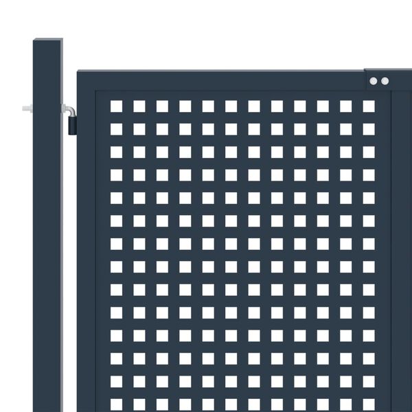 vidaXL Hageport antrasitt 306x125 cm st&aring;l