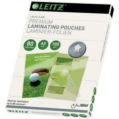 Leitz Lamineringslommer ILAM 80 mikroner A5 100 stk