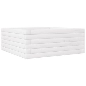 vidaXL Plantekasse hvit 60x60x23 cm heltre furu