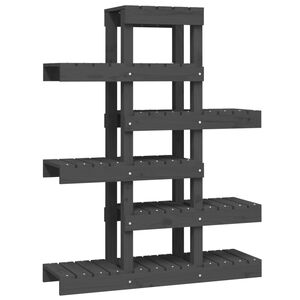 vidaXL Plantestativ gr&aring; 85x25x109,5 cm heltre furu