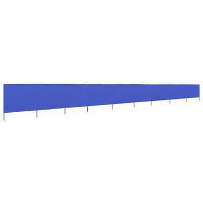 vidaXL Vindskjerm 9 paneler stoff 1200x80 cm asurblå