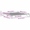 vidaXL Sengestamme Vokset Brun 180 x 200 cm Massiv furu