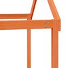 vidaXL Høyseng med tak voksbrun 90x190 cm heltre furu