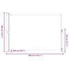 vidaXL Uttrekkbar sidemarkise 200x300 cm svart