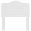 vidaXL Hodegavl med hodegjerde Glanset Hvit 75 cm Konstruert tre