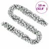 vidaXL Julekrans med flokket snø grønn 10 m PVC