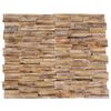 vidaXL 3D Veggkledninger 10 stk 1,01 m&sup2; heltre teak