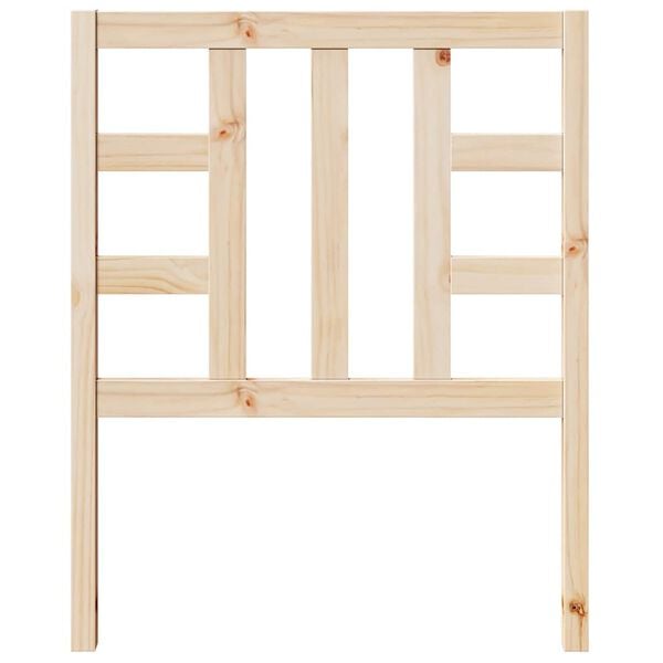vidaXL Sengegavl 81x4x100 cm heltre furu