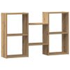 vidaXL Vegghylle artisan eik 96x18x60 cm konstruert tre