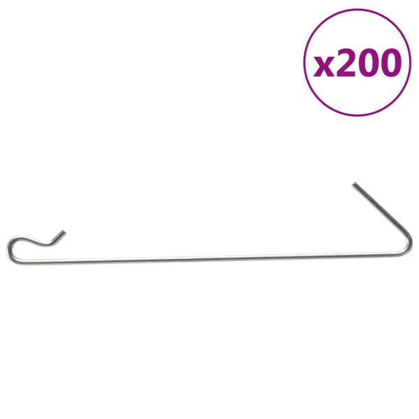 vidaXL Gabionkroker 200 stk st&aring;l