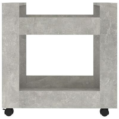 vidaXL Tralle til skrivebord betonggrå 60x45x60 cm konstruert tre