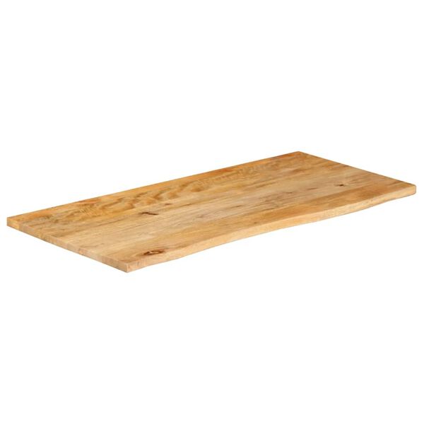 vidaXL Bordplate 110x60x2,5 cm naturlig kant heltre mango