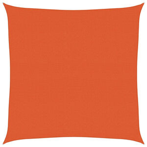 vidaXL Solseil 160 g/m&sup2; firkantet oransje 4x4 m HDPE