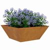 vidaXL Hageblomsterpotte 5 pcs Rusten 40 x 40 x 15 cm Cortenst&aring;l