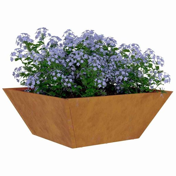 vidaXL Hageblomsterpotte 5 pcs Rusten 40 x 40 x 15 cm Cortenst&aring;l