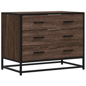 vidaXL Kommode brun eik 70x41x56 cm konstruert tre